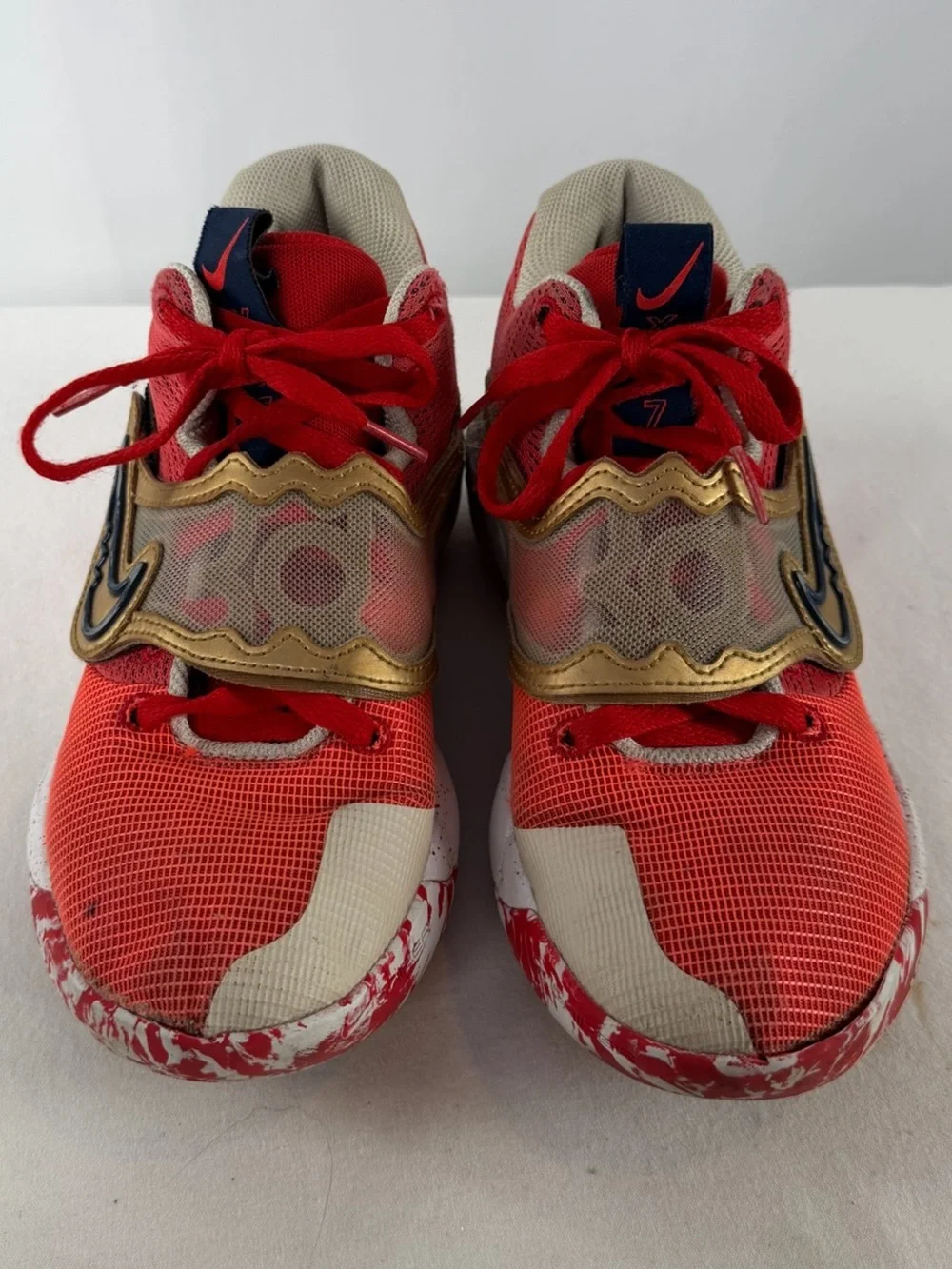 Nike KD Trey 5 X University‎ Red Metallic Gold Size 7